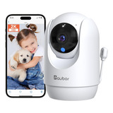 Aubor 2k Baby Monitor Con Cámara Y Audio,monitor Inteligente