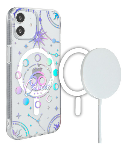 Funda Para iPhone Magsafe Mujer Signo Zodiaco Cáncer