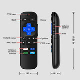 2 Pcs Universal Replaced Remote Control For Roku Tv,compatib