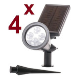 Estaca Reflector Led Recargable Solar Lámpara Jardín Plantas