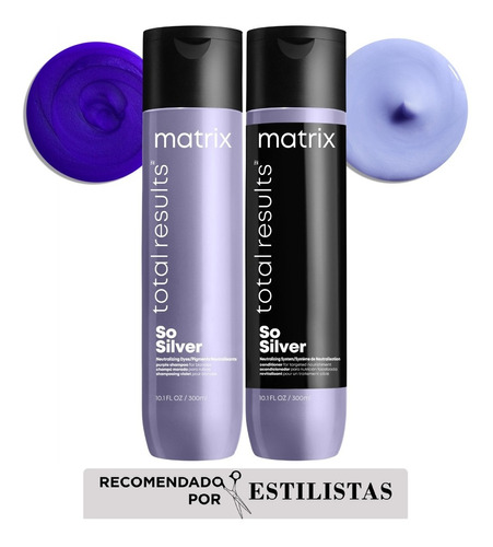 Kit Matizador So Silver Shampoo + Acondicionador Matrix