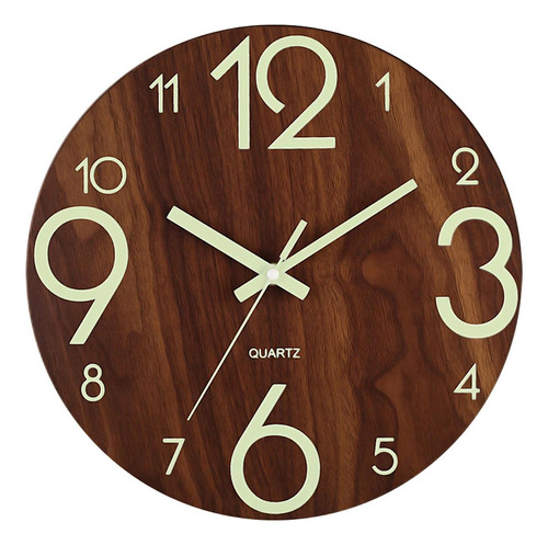 Reloj Luminoso , Mxwgl-001, Reloj Analógico, Cuarzo, Ø30cm,