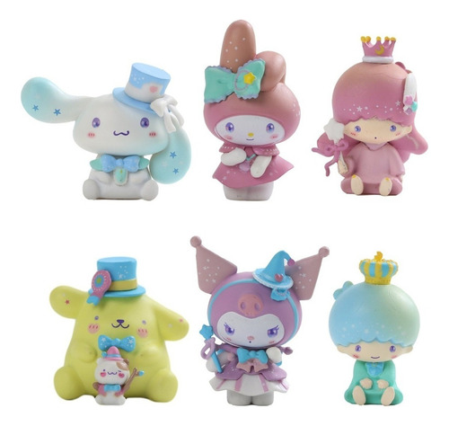 6 Figuras Colección Completa Sanrio Friends Melody  Sin Caja