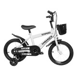 Bicicleta Infantil Para Niño + Canasta Y Rueditas 18' 