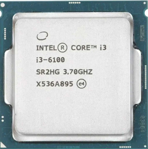 Processador Intel: Core I3 6100 Lga 1151 Ddr4