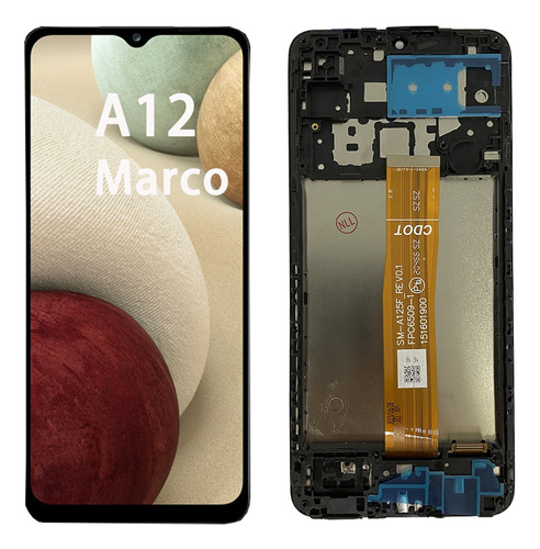 Pantalla Lcd Compatible Con Samsung A12 Sm-a125m Con Marco