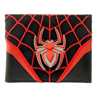 Billetera Carteras QYJU Hombre Rojo Azul Velcro 12 Tarjeteros Cierre | Meses sin interés