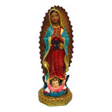 Virgen De Guadalupe En Porcelana 11 Cm + Novena
