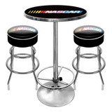 Nascar Ultimate Gameroom Combo - 2 Taburetes De Bar Y Mesa D