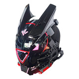 Casco Mscara Cyberpunk Con Forma De Triángulo Rosa Para Fies