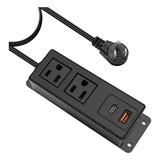 Extensión Eléctrica Usb C Carga Rápida 20w,conector Múltiple