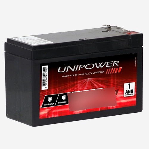 Bateria Para Alarme No-break Cerca Eletrica Unipower 12v 7ah