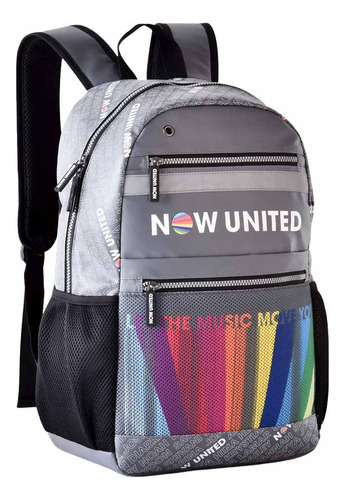 Mochila Now United Oficial Nu3258 - Clio Preto