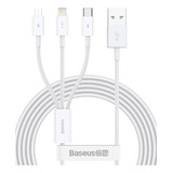 Cabo 3 Em 1 Usb, Usb C, Micro Usb iPhone Samsung LG Motorola