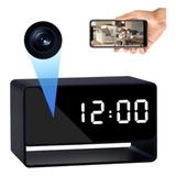 Reloj Despertador Digital Espia Wifi Camara Hombre Aleación 