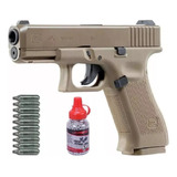 Pistola Aire Comprimido Glock 19x Co2 19 Tiros 4,5 + Combo.