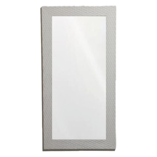 Espelho De Luxo Branco Moldura Trabalhada 50x150 Para Corpo