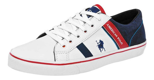 Tenis Hombre American Polo Apv-08bc Blanco Marino 064-049