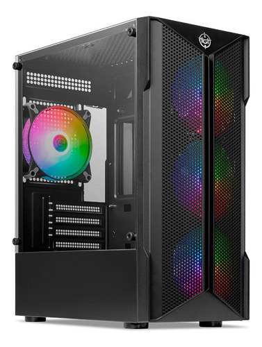 Gabinete Gamer Tgt Skylancer V2 Rgb Mid-t Lat De Vidro C/4 F