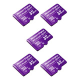 Kit 5 Cartões De Memória 32 Gb Micro Sd Wd Purple Intelbras