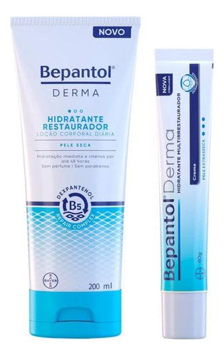 Bepantol Creme Multirrestaurador 40g + Loção Corporal 200ml