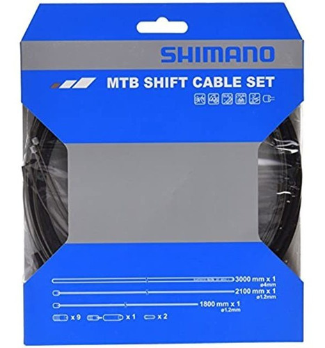 Shimano Mtb - Juego De Cables De Acero Inoxidable Para Cicl