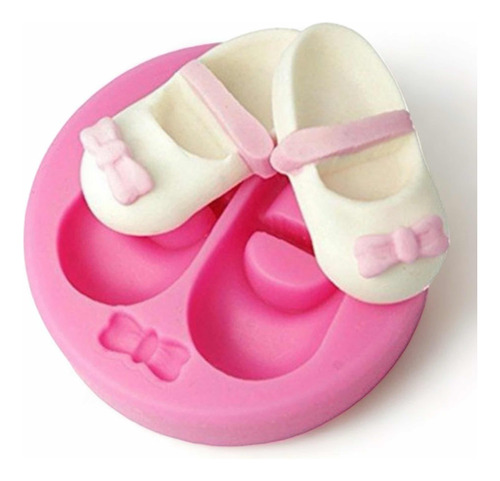 Molde De Silicone Sapato De Bebe Confeitaria Biscuit S207