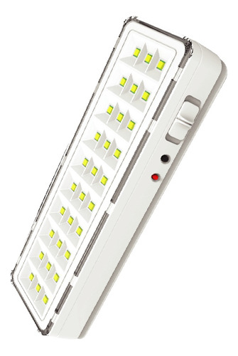 2 Luminárias Emergência Lâmpada 30 Leds Recarregável Bivolt