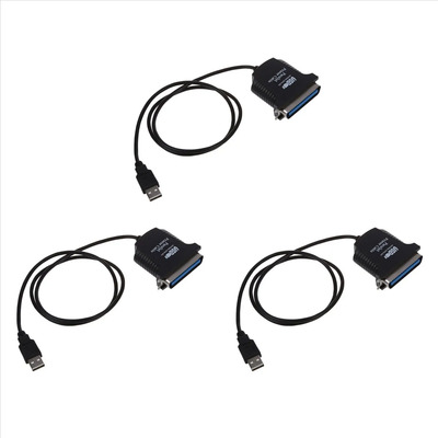 Cable Adaptador 3x Usb A Paralelo De 36 Pines Para Impresora