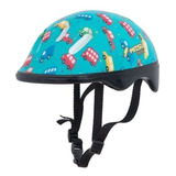 Capacete Infantil Carrinhos Verde Mitsu 56cm Patins Bike