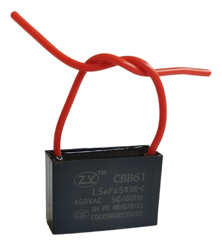 Capacitor Quadrado Cbb61 1,5uf 450vac C/aba 