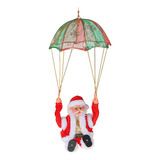 Papai Noel Musical Paraquedista Art Christmas Natal 50 Cm