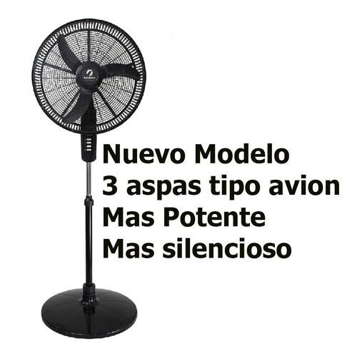 Ventilador De Pie Indelplas 20 Pulgadas 5 Aspas Silencioso