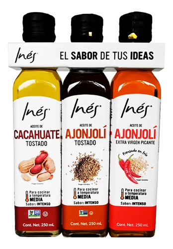 Inés Aceites Surtidos 3 Pzas De 250 Ml