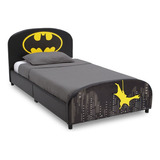 Cama Temática Delta Children Batman Individual Color Negro