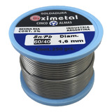 Estaño Rollo 1.6mm Eximetal Para Soldar 250gr 1/4 Kilo 1,6mm