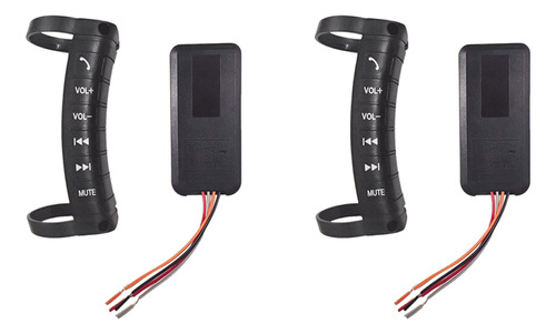 2 Botones De Control Remoto Universales Para Volante De Coch