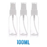3 Botellas De Spray- Plástico - 100ml - Transparente