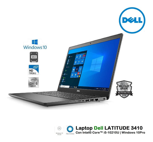 Dell Latitude 3410  Core I5-10210u 8gb 512gb+1tb 14hd W10pro