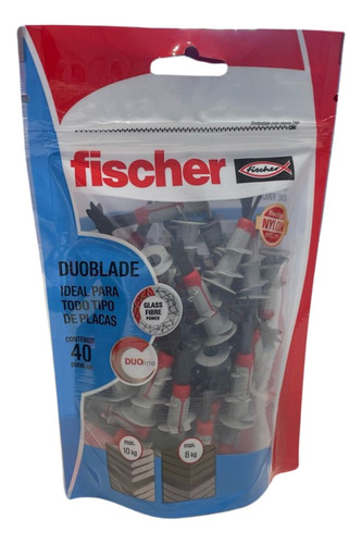 Fischer Duoblade X40unidades - Taco Autorroscante 