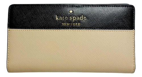 Cartera Kate Spade New York Piel Negra Beige Original W122