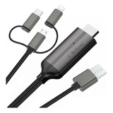 2 En 1 Tipo-c/micro-usb Hdmi Tv, Adaptador Mhl A Hdmi