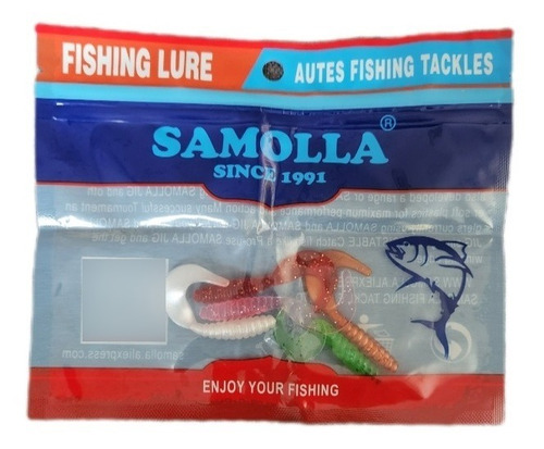 Señuelos Soft Bait Vinilos 2g/5cms Trucha Pack 5