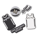 Jibbitz Nba San Antonio Spurs Pack 5 Unico - Tamanho Un