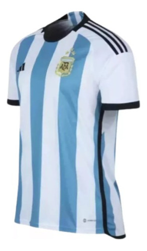 Camiseta Argentina Versión Hincha Tres Estrellas 