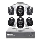 Swann - Sistema De 6 Camaras De Seguridad De 8 Canales Dvr,