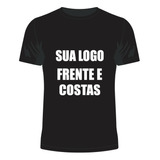 Camiseta Unissex Personalizada Com Sua Ideia Logo Frase 