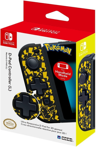 Controle D-pad Joy-con Esquerdo Pokemon Nintendo Switch Hori Cor Preto