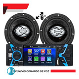 Som Pra Carro Multimidia Rádio Dvd Mp4 Espelhamento Android