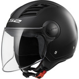 Casco Moto Abierto Ls2 562 Airflow  Negro Mate